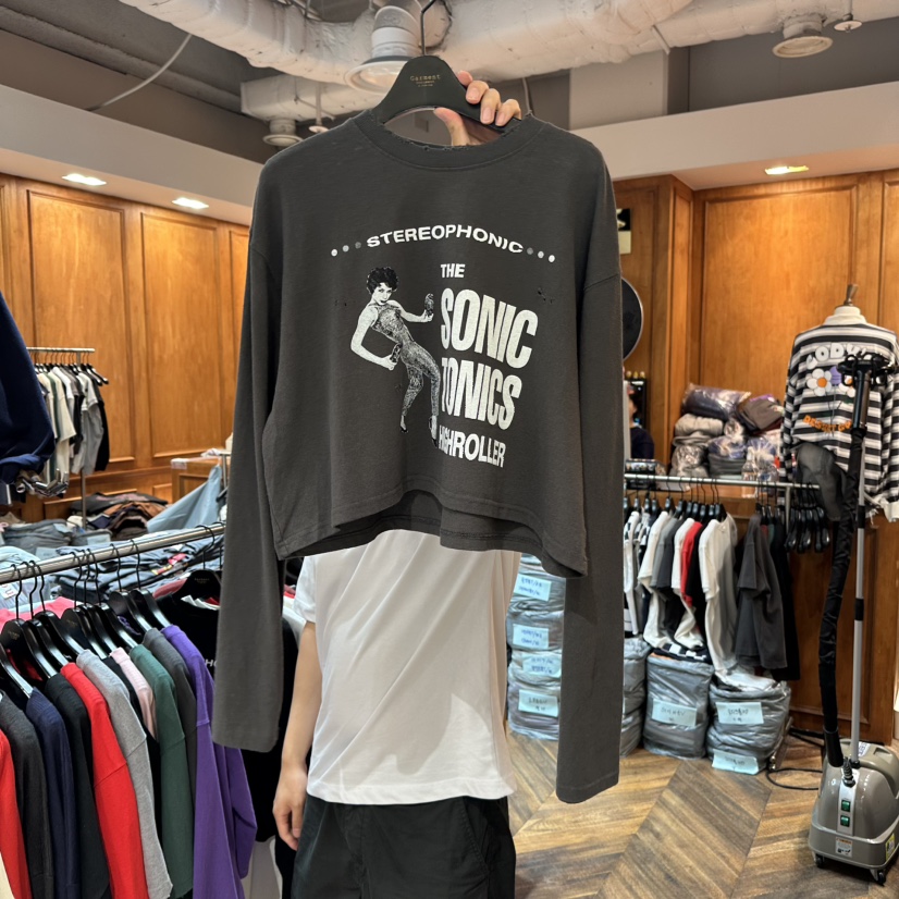 GARMENT-P韓國直郵㊣女士新款休閑推薦熱賣時尚職業長袖T恤GARMENT長袖T恤圖色2