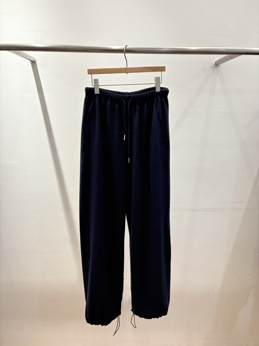 FL LANEL東大門㊣代購女士新品熱賣推薦時尚真品25秋冬休閑褲絨FL LANEL休閑褲圖色2深藍色