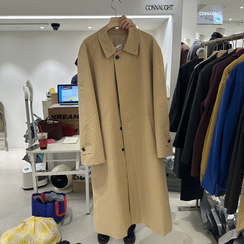 DAILYJUD韓國直郵㊣女士新品推薦25秋冬真品人氣休閑長款風衣CONNAUGHT長款風衣圖色1