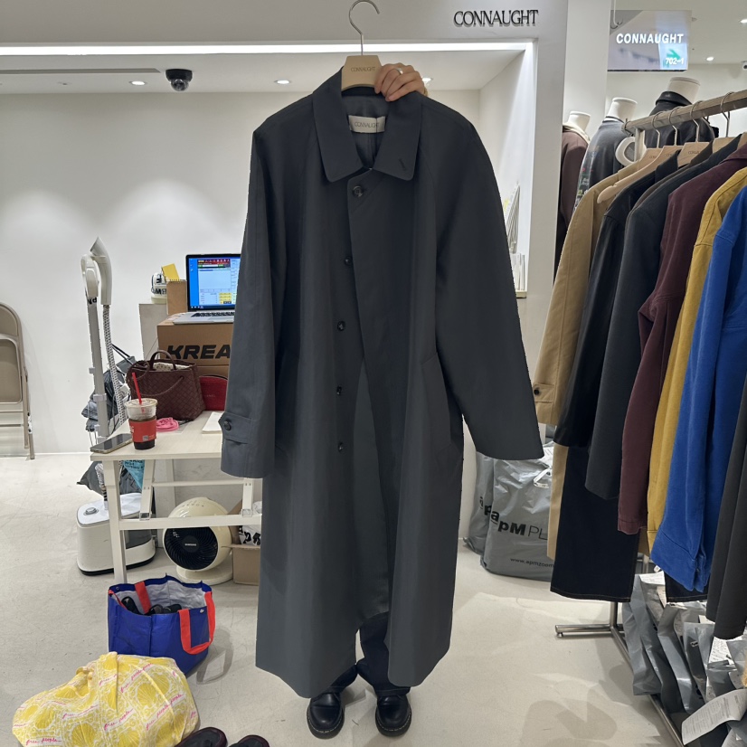 DAILYJUD韓國直郵㊣女士新品推薦25秋冬真品人氣休閑長款風衣CONNAUGHT長款風衣圖色2