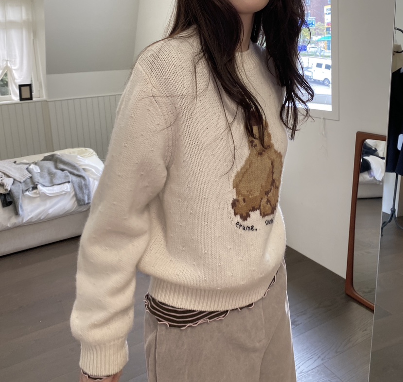 ERUME東大門㊣代購女士新品人氣時尚休閑職業推薦真品針織衫ERUME針織衫