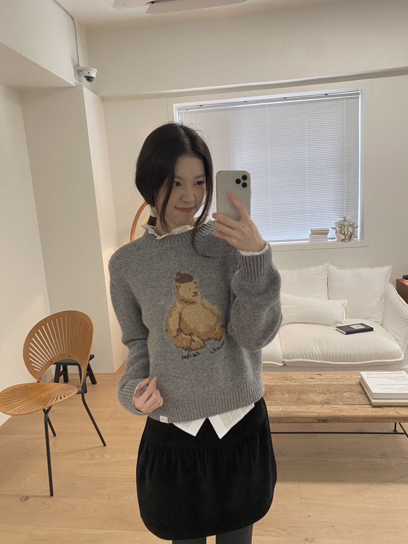 ERUME東大門㊣代購女士新品人氣時尚休閑職業推薦真品針織衫ERUME針織衫