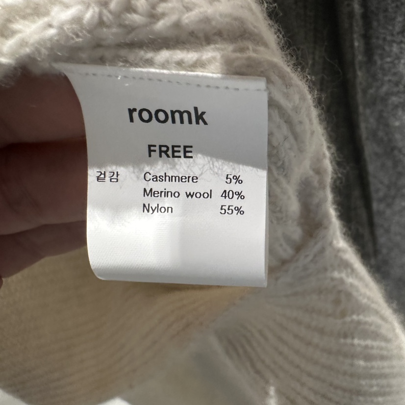 ROOM K-P韓國代購㊣女裝新品職業25秋冬時尚休閑針織衫圍巾ROOM K針織衫