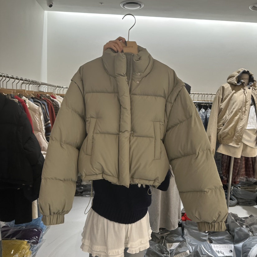 BAGUETTE-P東大門㊣代購女士新款人氣熱賣短款羽絨服填充絨BAGUETTE-P短款羽絨服圖色1