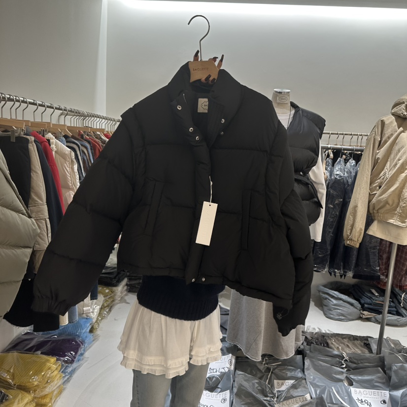 BAGUETTE-P東大門㊣代購女士新款人氣熱賣短款羽絨服填充絨BAGUETTE-P短款羽絨服圖色3