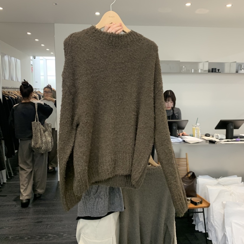 OBJECT韓國直郵㊣女士新品25秋冬人氣休閑職業推薦毛衣羊駝毛OBJECT毛衣圖色1