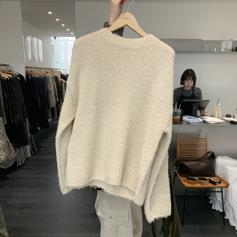 OBJECT韓國直郵㊣女士新品25秋冬人氣休閑職業推薦毛衣羊駝毛OBJECT毛衣圖色2
