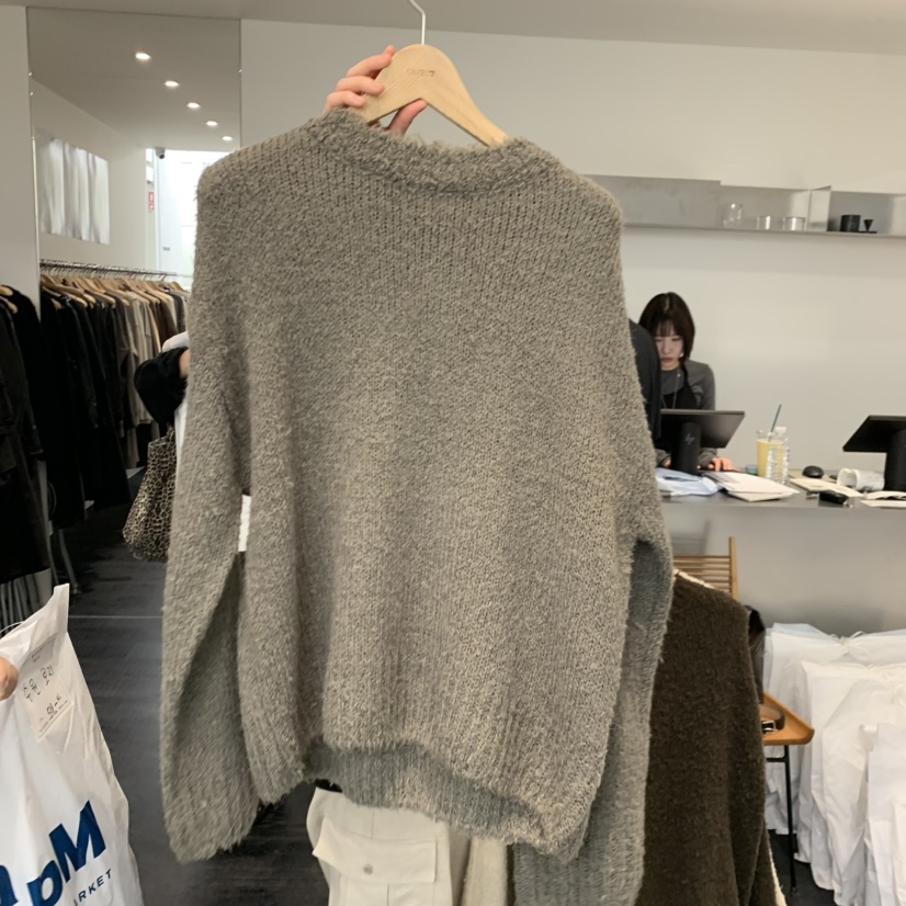 OBJECT韓國直郵㊣女士新品25秋冬人氣休閑職業推薦毛衣羊駝毛OBJECT毛衣圖色3