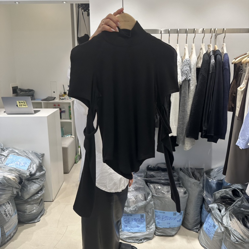 RICH SISTER韓國代購㊣女裝新款真品推薦25秋冬休閑長袖T恤RICH SISTER長袖T恤圖色3