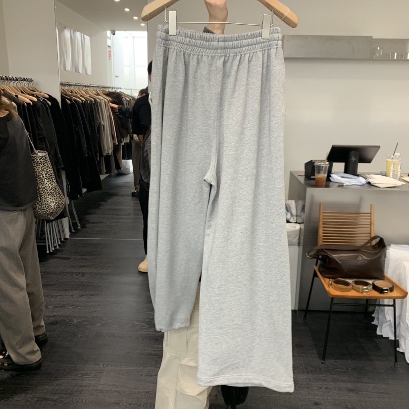 OBJECT東大門㊣代購女裝新品人氣25秋冬時尚熱賣休閑褲寬松OBJECT休閑褲