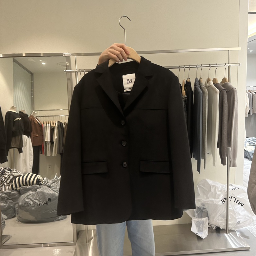 PLAMM東大門㊣實拍女裝新品職業25秋冬真品休閑時尚夾克絨面革PLAMM夾克圖色2