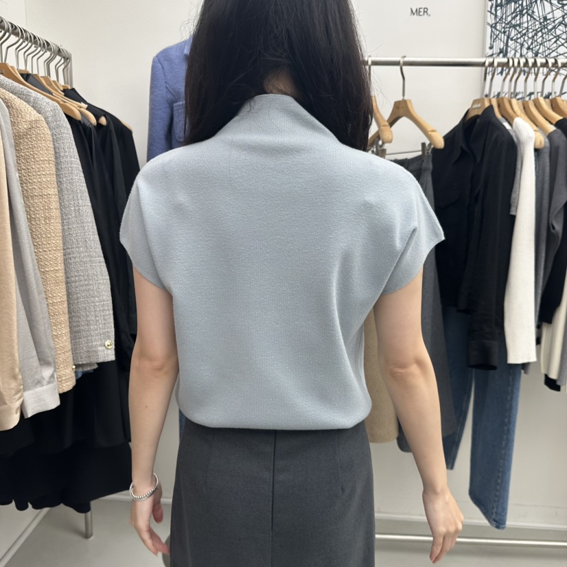 MER韓國直郵㊣女士新品職業人氣推薦真品25秋冬時尚休閑針織衫MER/ANGELO BIANCO針織衫