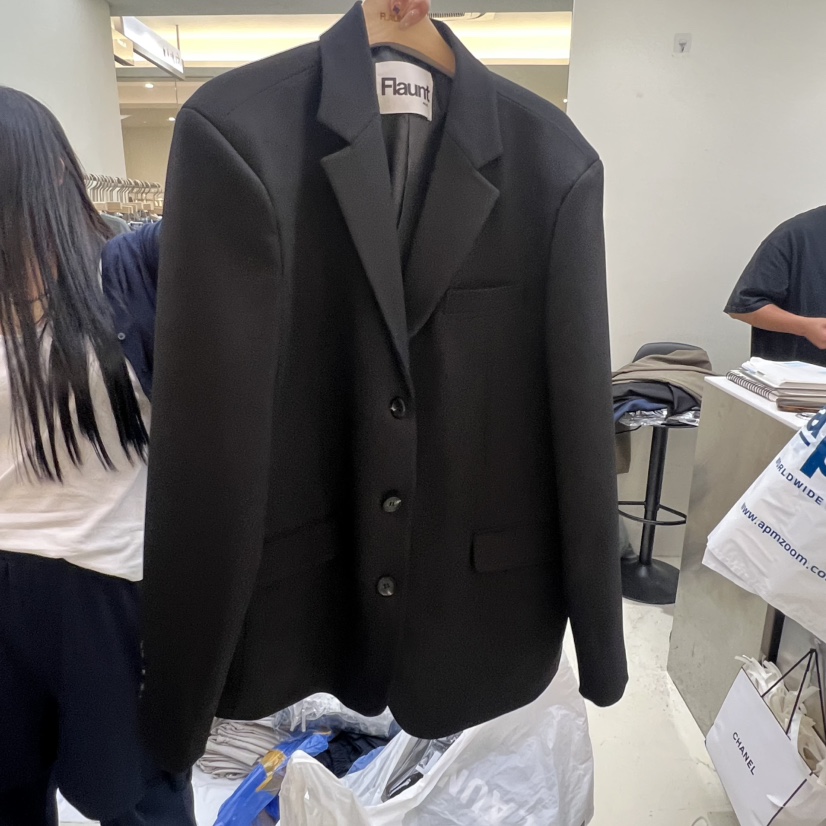 FLAUNT東大門㊣代購女裝新品真品推薦熱賣職業休閑25秋冬夾克FLAUNT夾克圖色2