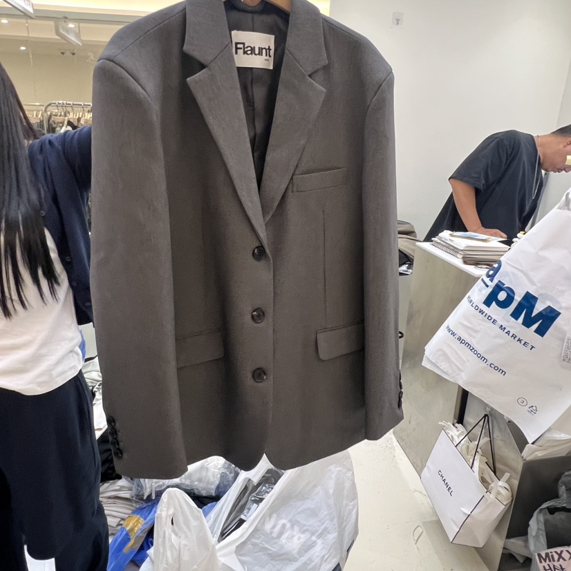FLAUNT東大門㊣代購女裝新品真品推薦熱賣職業休閑25秋冬夾克FLAUNT夾克圖色3