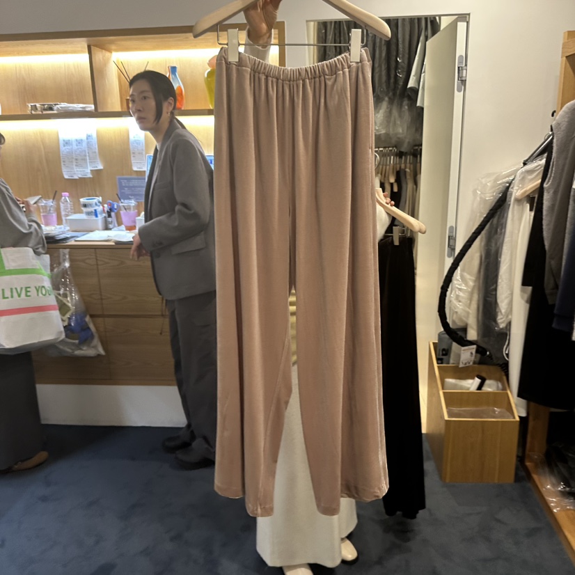 ROUNDER東大門㊣直郵女裝新款推薦休閑真品職業休閑褲天鵝絨ROUNDER休閑褲圖色3