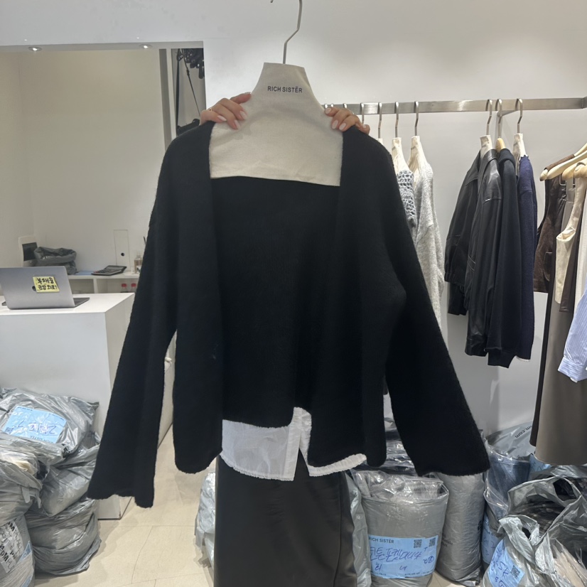 RICH SISTER東大門㊣直郵女士新品人氣推薦熱賣真品針織衫RICH SISTER針織衫圖色2