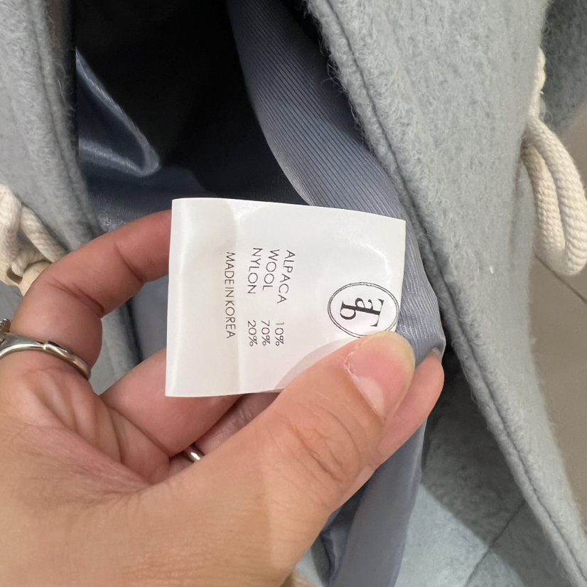 THE ABLE東大門㊣代購女裝新品休閑時尚25秋冬中長款大衣羊駝毛THE ABLE/TA中長款大衣