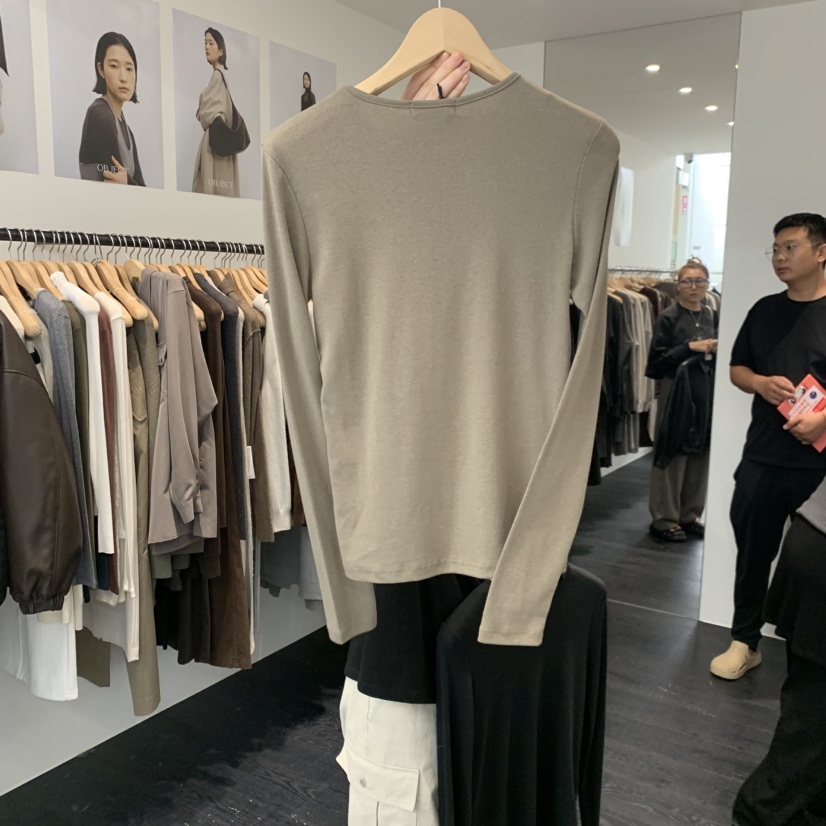 OBJECT東大門㊣實拍女士新品推薦人氣熱賣25秋冬真品長袖T恤OBJECT長袖T恤