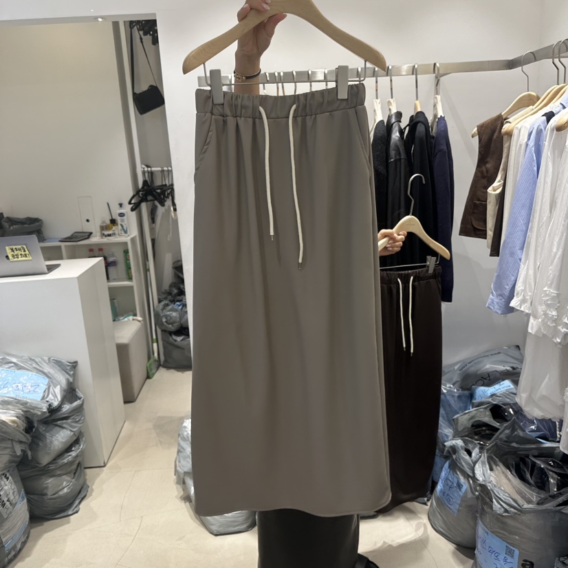 RICH SISTER東大門㊣實拍女裝新款真品熱賣職業長裙皮革長款RICH SISTER長裙圖色1