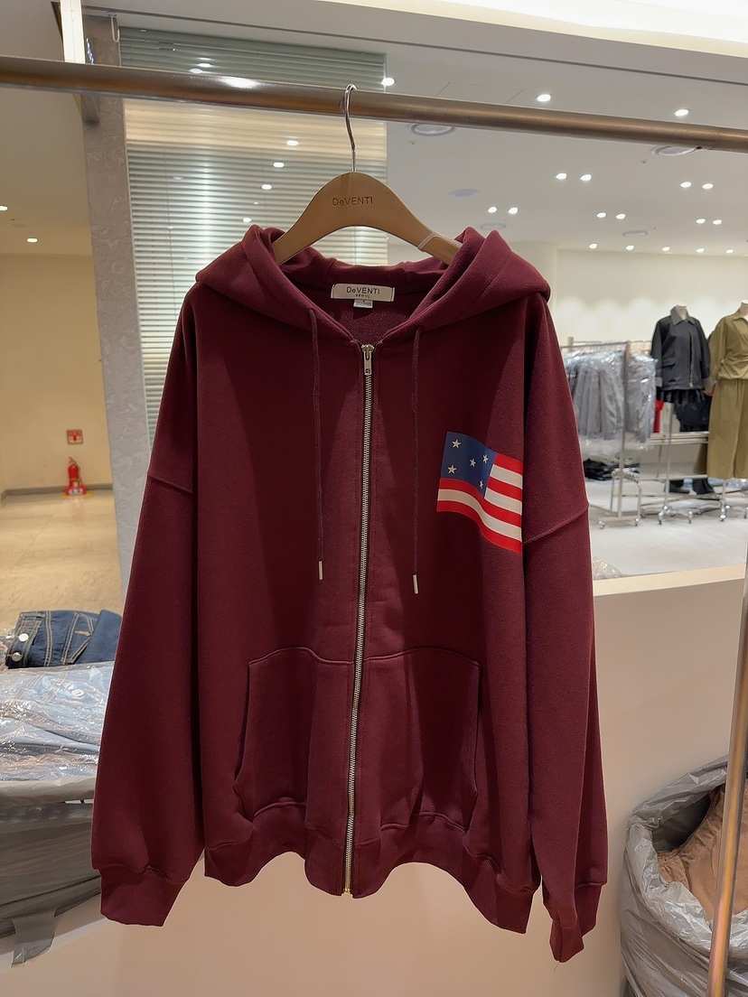 DE VENTI韓國直郵㊣女裝新品時尚熱賣職業休閑夾克連帽衫拉鏈DE VENTI夾克圖色2