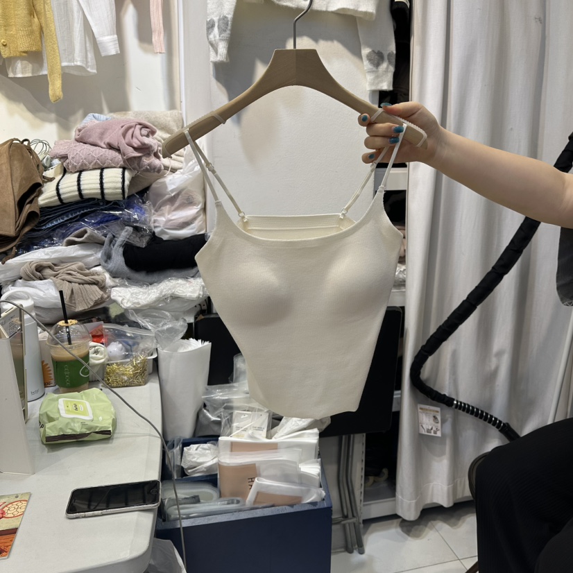 HARU東大門㊣實拍女士新品25秋冬真品推薦職業熱賣吊帶背心HARU吊帶/背心圖色1