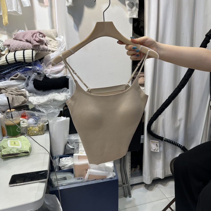 HARU東大門㊣實拍女士新品25秋冬真品推薦職業熱賣吊帶背心HARU吊帶/背心圖色2