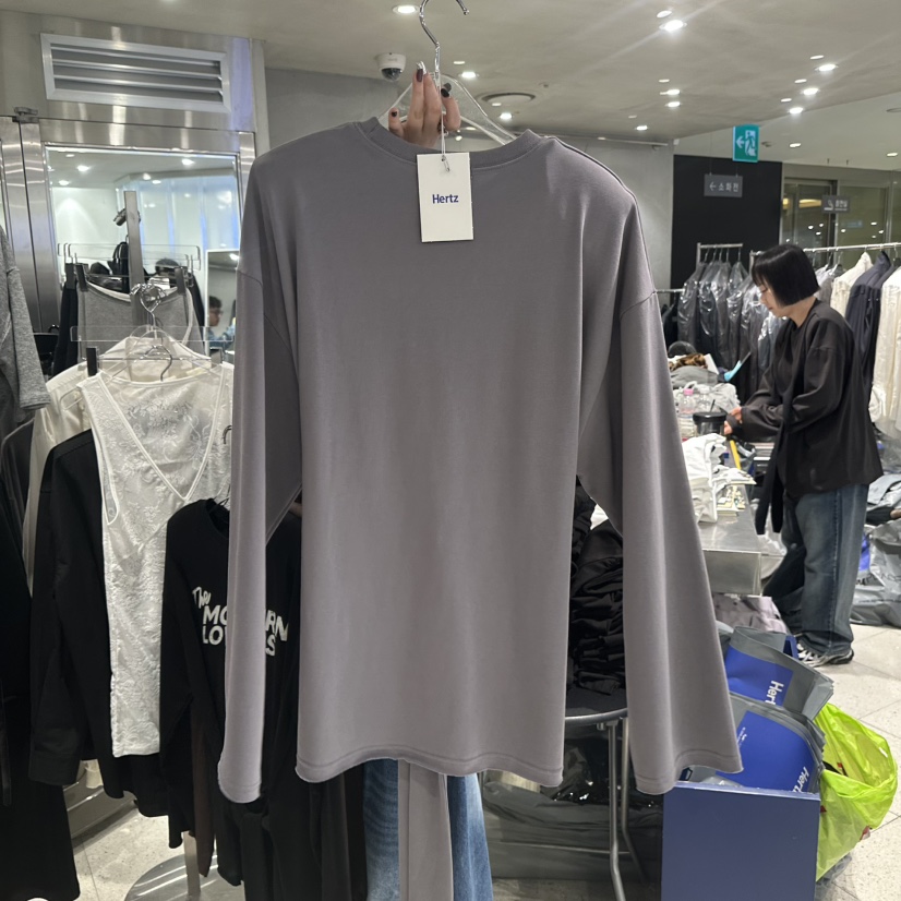 HERTZ-P韓國直郵㊣女裝新款推薦人氣休閑職業時尚25秋冬長袖T恤HERTZ-P長袖T恤