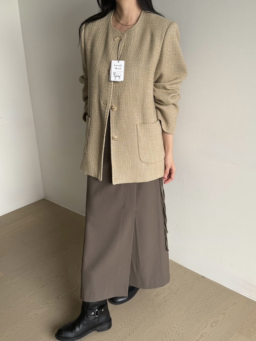 ADELINE東大門㊣直郵女士新品職業熱賣推薦時尚休閑夾克粗花呢ADELINE夾克
