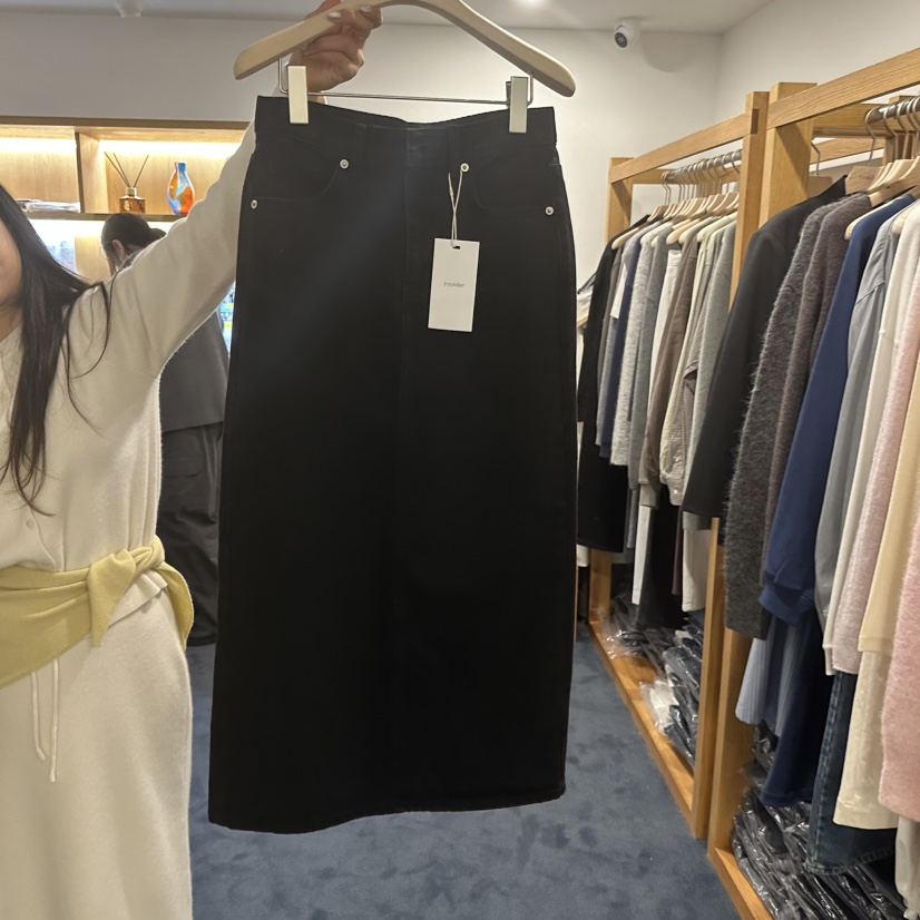 ROUNDER東大門㊣實拍女士新品時尚推薦熱賣真品25秋冬人氣長裙ROUNDER長裙圖色1