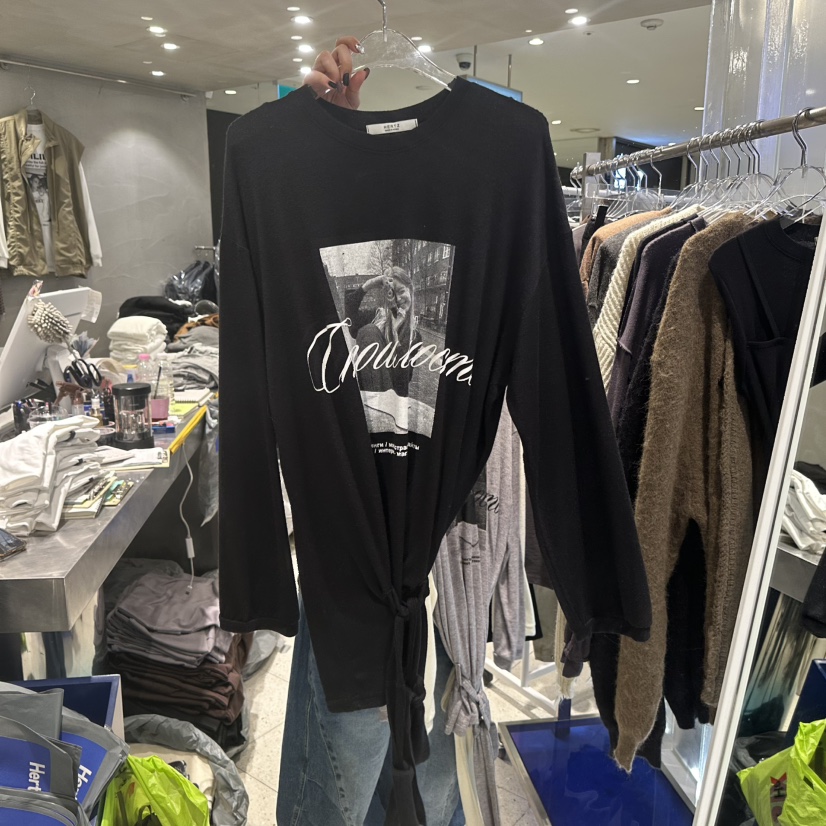 HERTZ-P東大門㊣直郵女士新品時尚25秋冬休閑推薦職業長袖T恤HERTZ-P長袖T恤圖色3