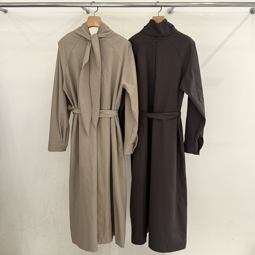 ADELINE東大門㊣代購女士新品真品熱賣時尚休閑長款風衣含腰帶ADELINE長款風衣