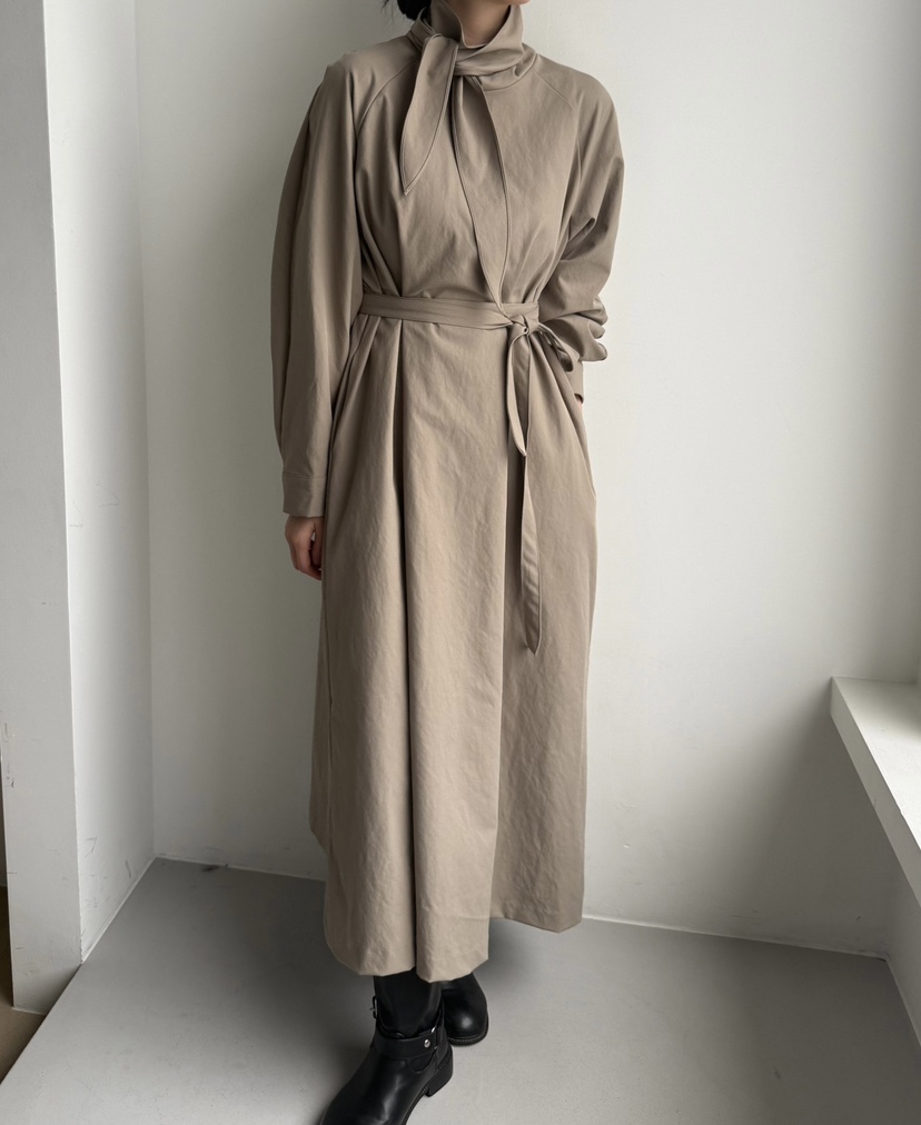 ADELINE東大門㊣代購女士新品真品熱賣時尚休閑長款風衣含腰帶ADELINE長款風衣