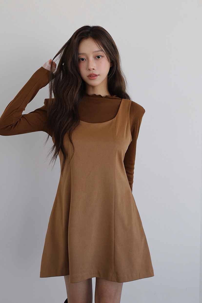 SLIT韓國直郵㊣女裝新款25秋冬人氣休閑真品時尚職業連衣裙SLIT連衣裙