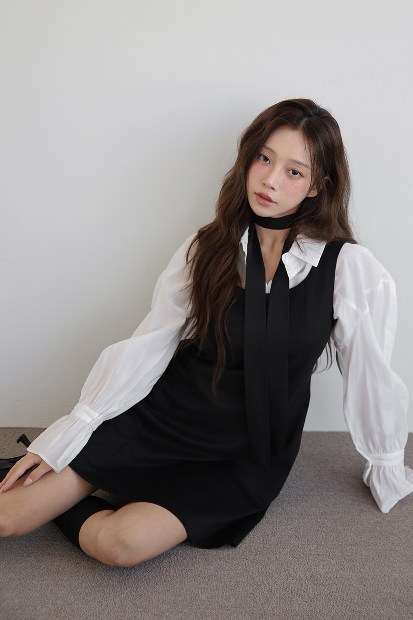 SLIT韓國直郵㊣女裝新款25秋冬人氣休閑真品時尚職業連衣裙SLIT連衣裙