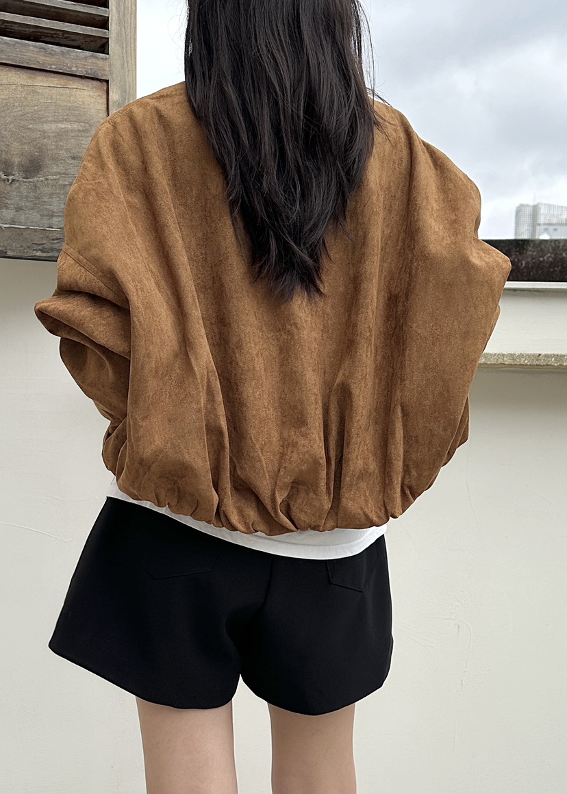 CLASSY-O韓國直郵㊣女士新品職業真品熱賣推薦夾克絨面革褶皺CLASSY-O夾克