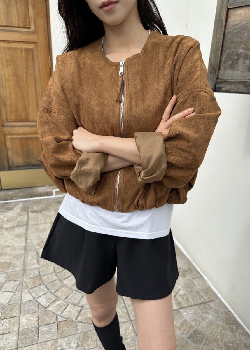 CLASSY-O韓國直郵㊣女士新品職業真品熱賣推薦夾克絨面革褶皺CLASSY-O夾克