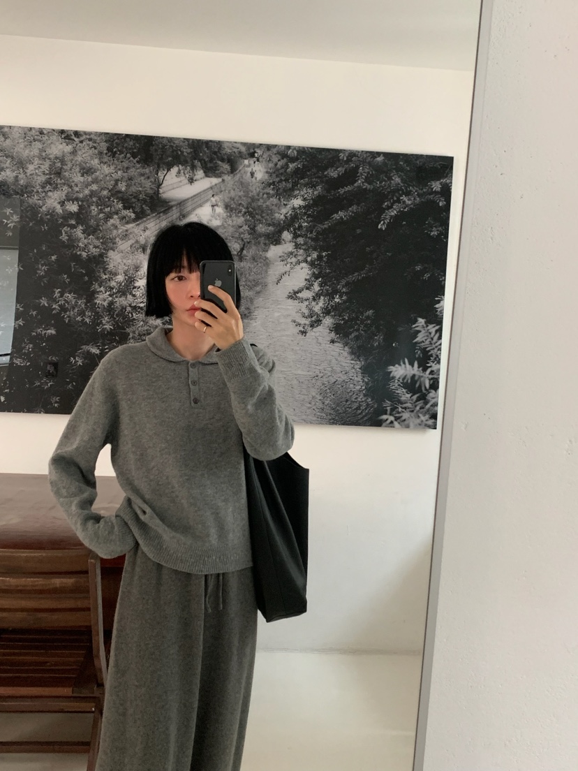 A Flan韓國代購㊣女士新款休閑時尚職業人氣真品熱賣針織衫AFN EDITION針織衫