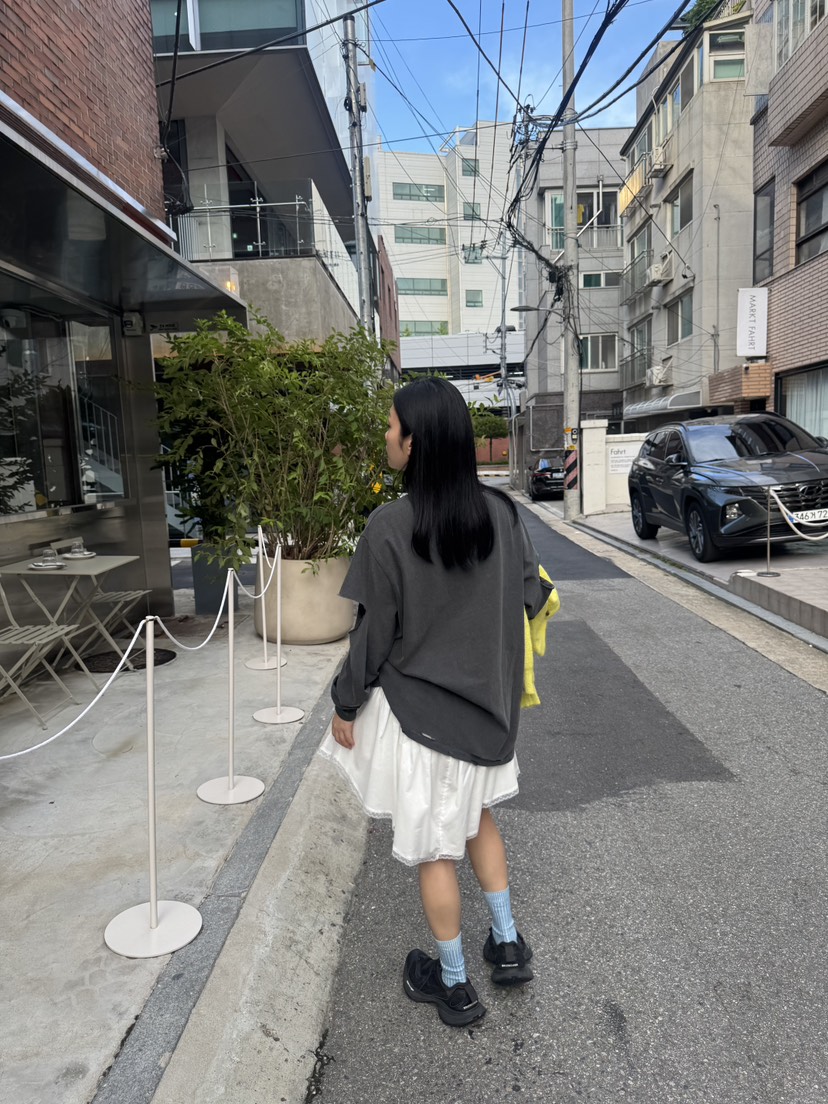 FRANC—L韓國代購㊣女裝新款休閑25秋冬熱賣真品時尚短裙褶皺FRANC短裙