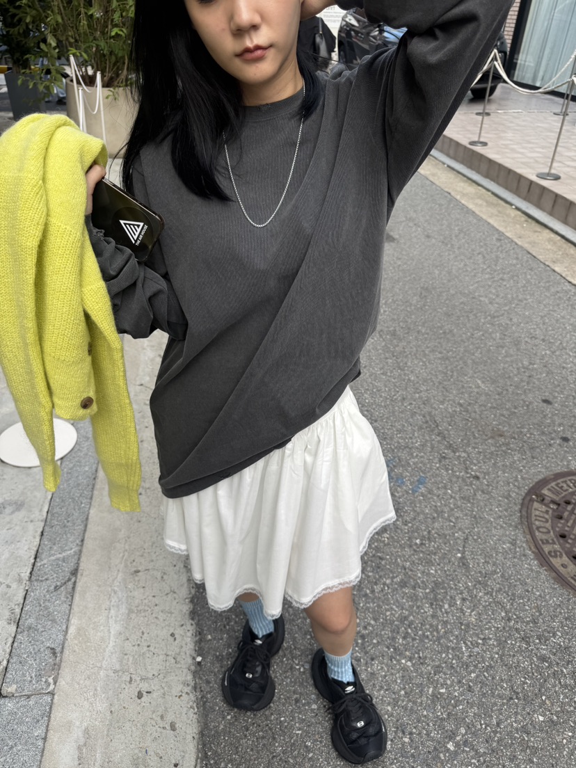 FRANC—L韓國代購㊣女裝新款休閑25秋冬熱賣真品時尚短裙褶皺FRANC短裙