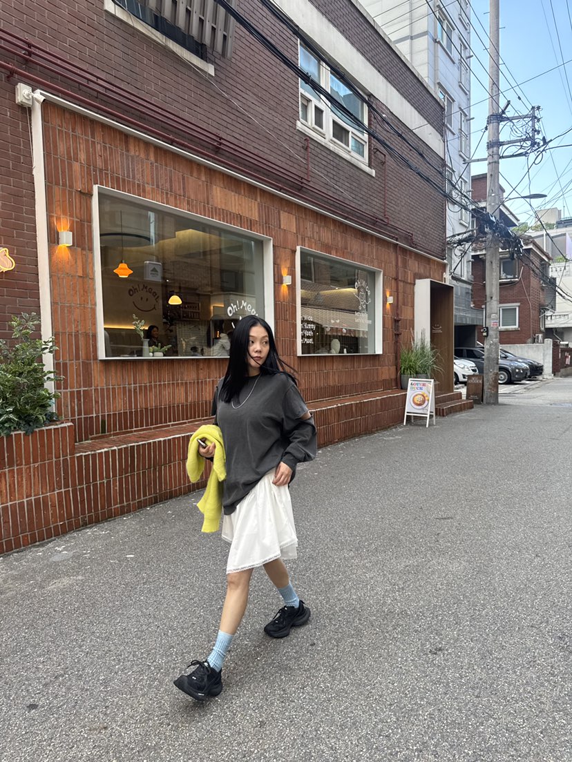 FRANC—L韓國代購㊣女裝新款休閑25秋冬熱賣真品時尚短裙褶皺FRANC短裙