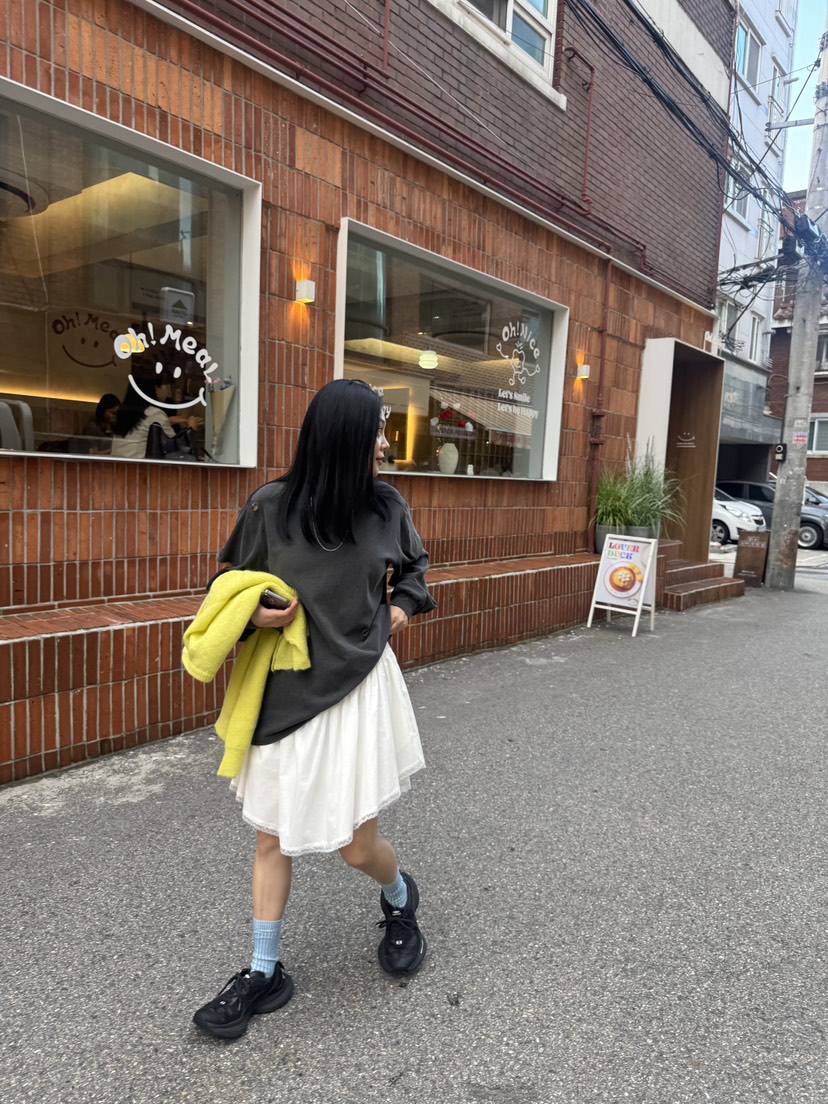 FRANC—L韓國代購㊣女裝新款休閑25秋冬熱賣真品時尚短裙褶皺FRANC短裙