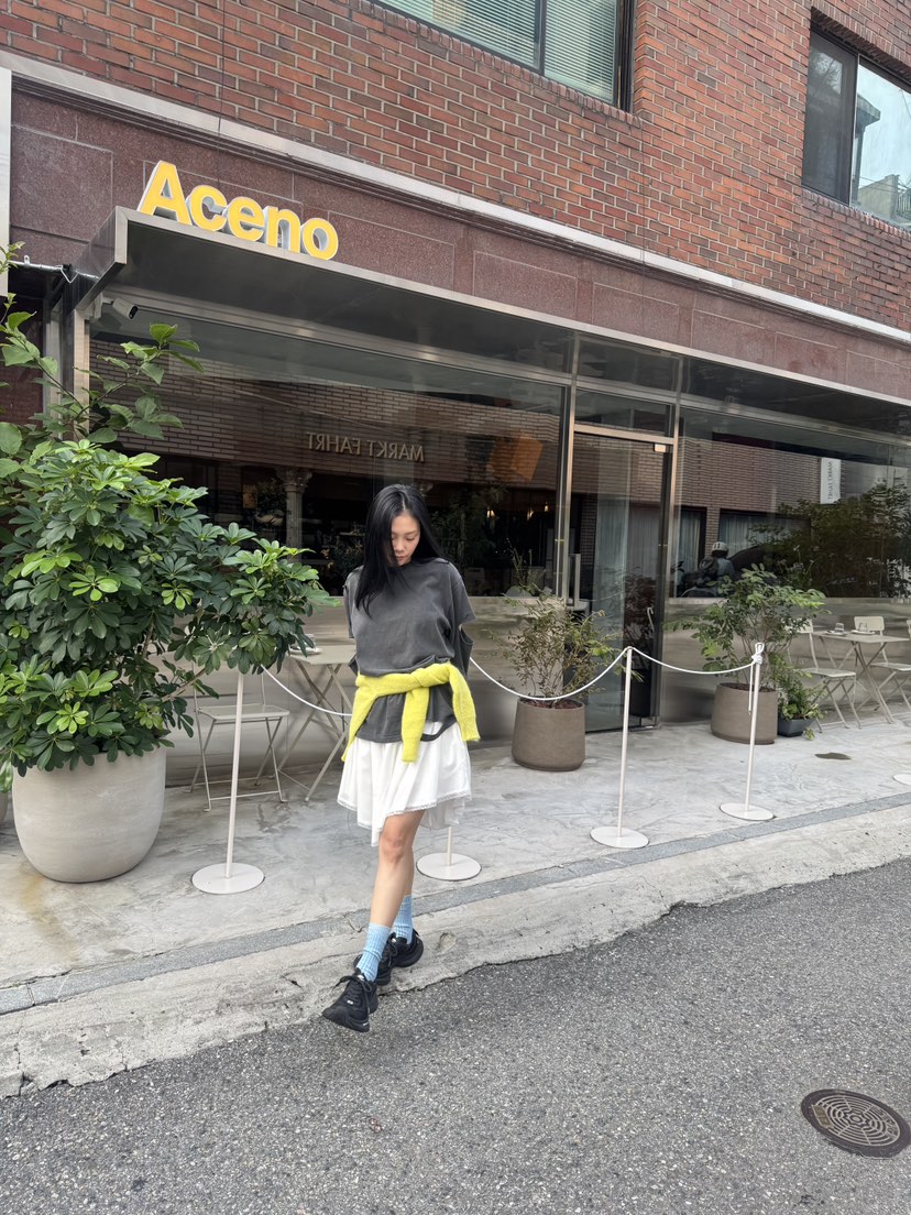 FRANC—L韓國代購㊣女裝新款休閑25秋冬熱賣真品時尚短裙褶皺FRANC短裙