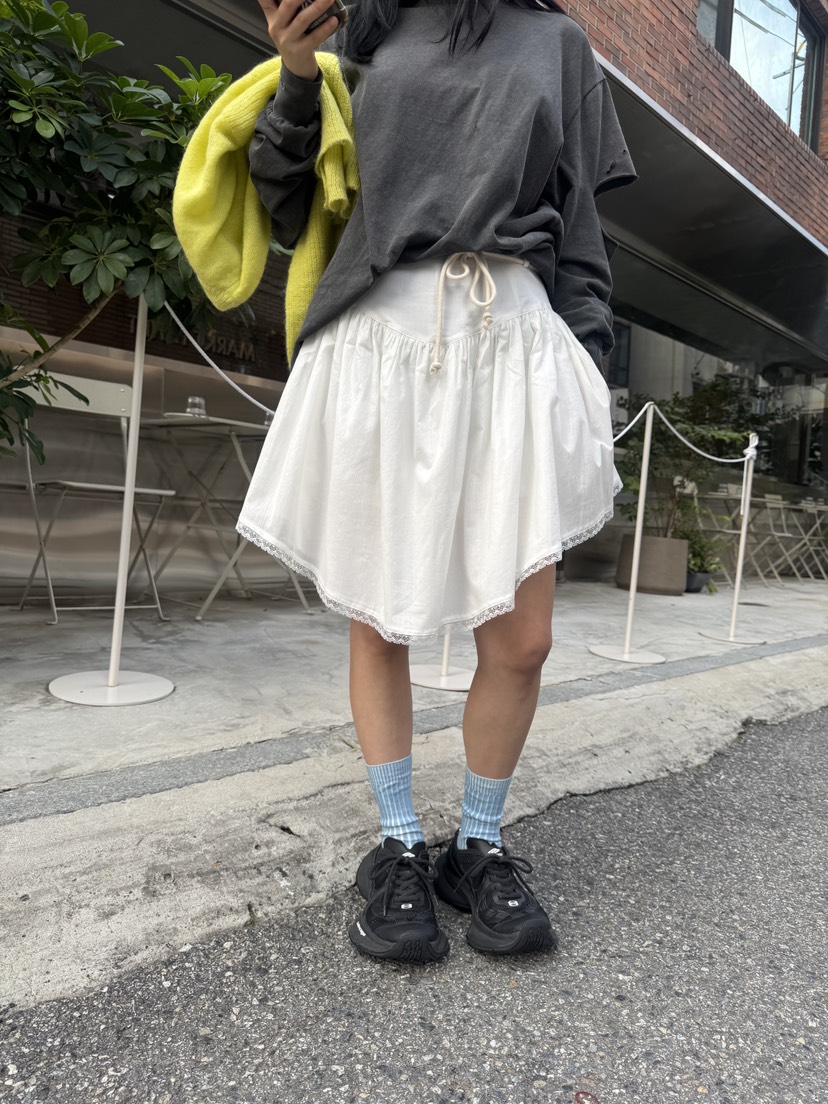FRANC—L韓國代購㊣女裝新款休閑25秋冬熱賣真品時尚短裙褶皺FRANC短裙圖色2
