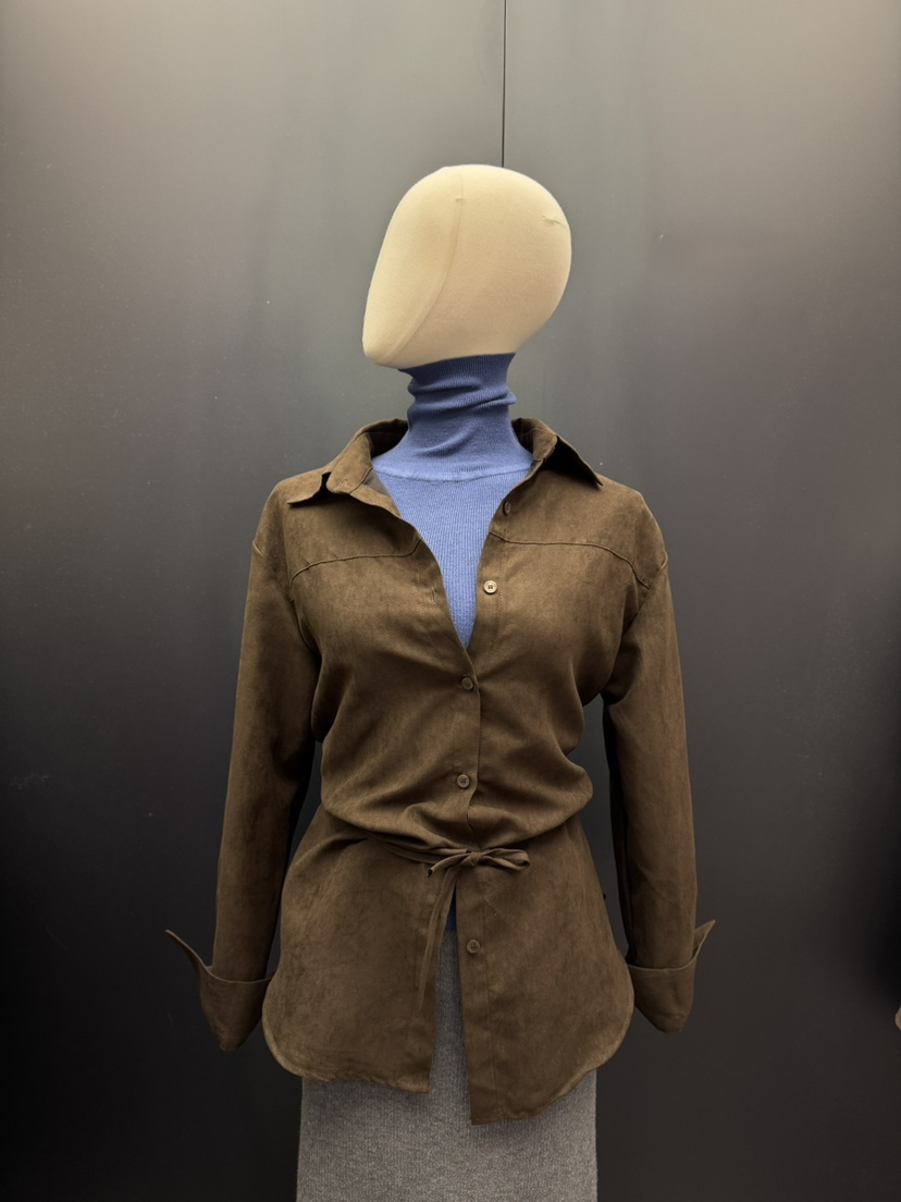 UNA/THE MAY韓國直郵㊣女裝新品25秋冬襯衫蕾絲衫不含內搭THEMAY/UNA襯衫/蕾絲衫圖色1