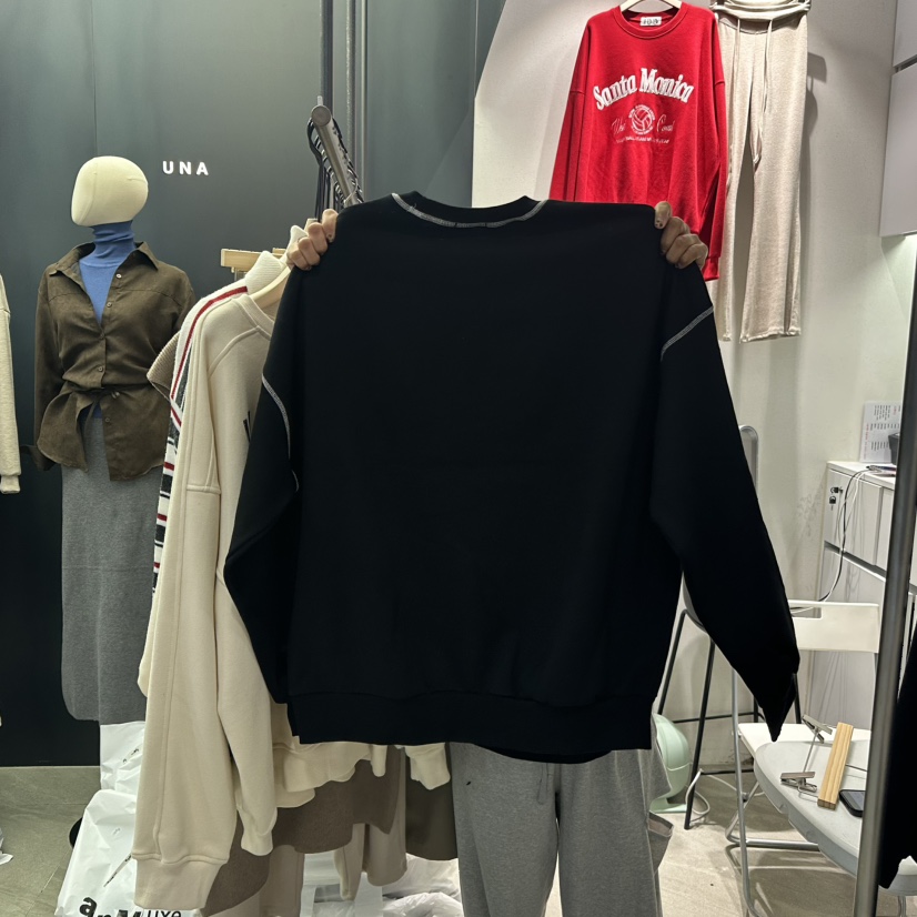 UNA/THE MAY東大門㊣代購女士新品職業推薦25秋冬人氣衛衣THEMAY/UNA衛衣