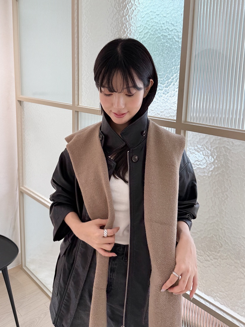 NICEALICE東大門㊣代購女裝新品職業時尚人氣休閑圍巾披肩披肩NICEALICE圍巾/披肩圖色2