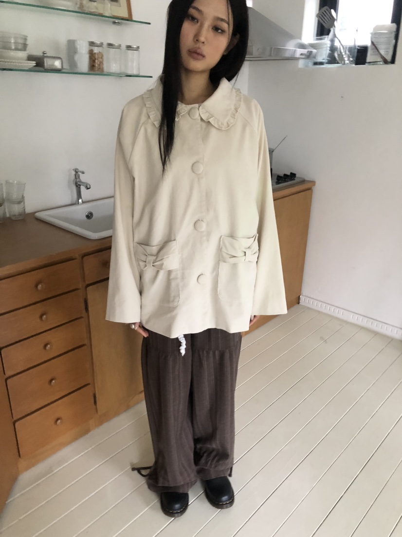 FLASH韓國代購㊣女裝新款休閑真品職業時尚推薦25秋冬中長款大衣FLASH中長款大衣