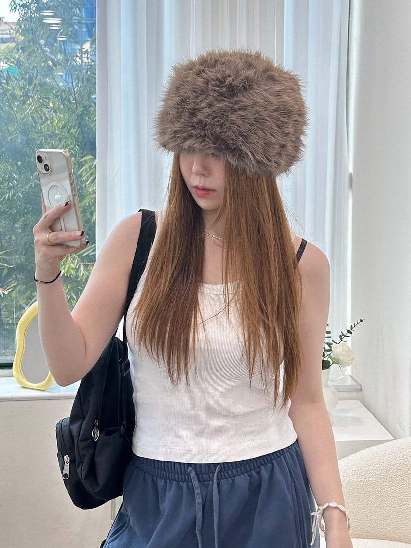 NICEALICE韓國代購㊣女裝新款人氣真品熱賣推薦休閑帽子毛皮NICEALICE帽子
