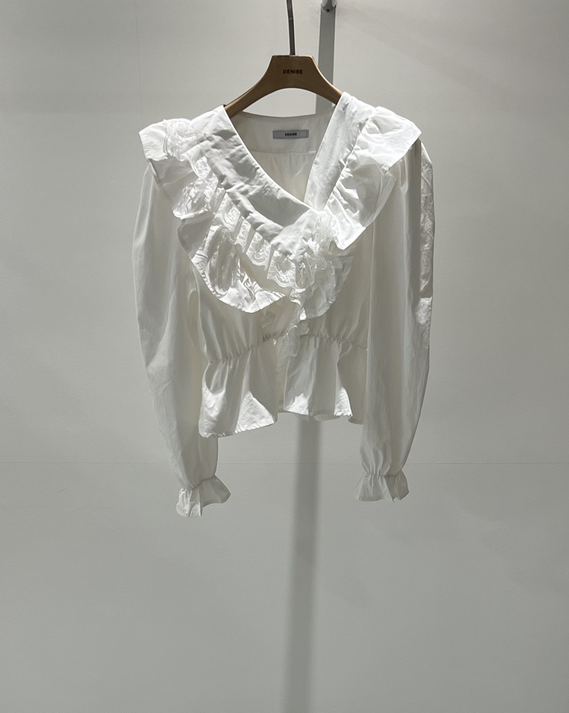 DENISE東大門㊣實拍女裝新品真品職業休閑推薦襯衫蕾絲衫蕾絲DENISE襯衫/蕾絲衫圖色2