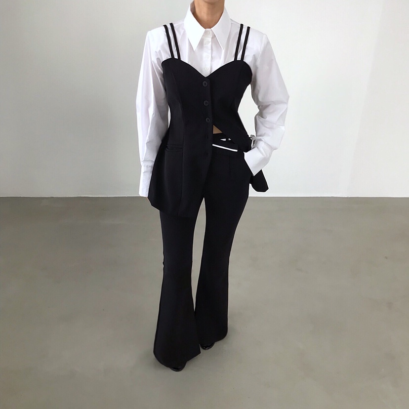 2TWO MOON東大門㊣代購女裝新品真品職業推薦熱賣人氣馬甲2TWO MOON馬甲